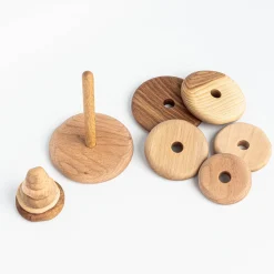 Handmade Natural Wooden Ring Stacker