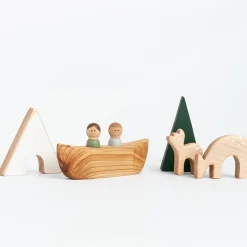 Handmade Wooden Camping Set