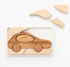Handmade Wooden Mosaic Puzzle (Car)