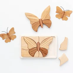 Handmade Wooden Mosaic Puzzle (Butterfly)