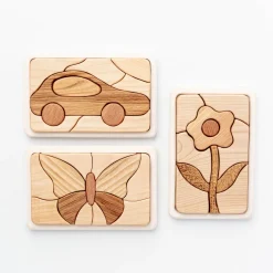 Handmade Wooden Mosaic Puzzle (Flower)