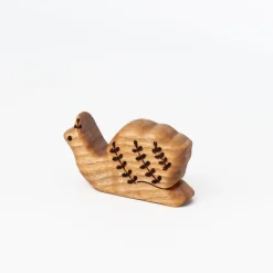 Handmade Wooden Snail Toy