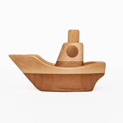 Handmade Wooden Toy Boat