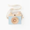 Handmade Wooden Toy Camera (Blue)