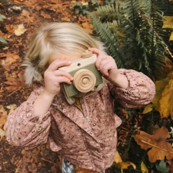 Handmade Wooden Toy Camera (Moss Green)