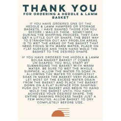 Heddle & Lamm Mini Bolga Basket (Natural Handle)