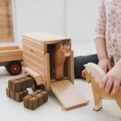 Horse Cart Trailer | Wooden Toy Vehicle Accessory