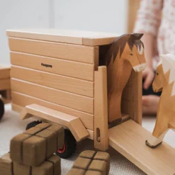 Horse Cart Trailer | Wooden Toy Vehicle Accessory