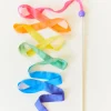 Large Silk & Wood Streamer (Rainbow)