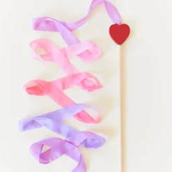 Large Silk & Wood Streamer (Blossom Heart)