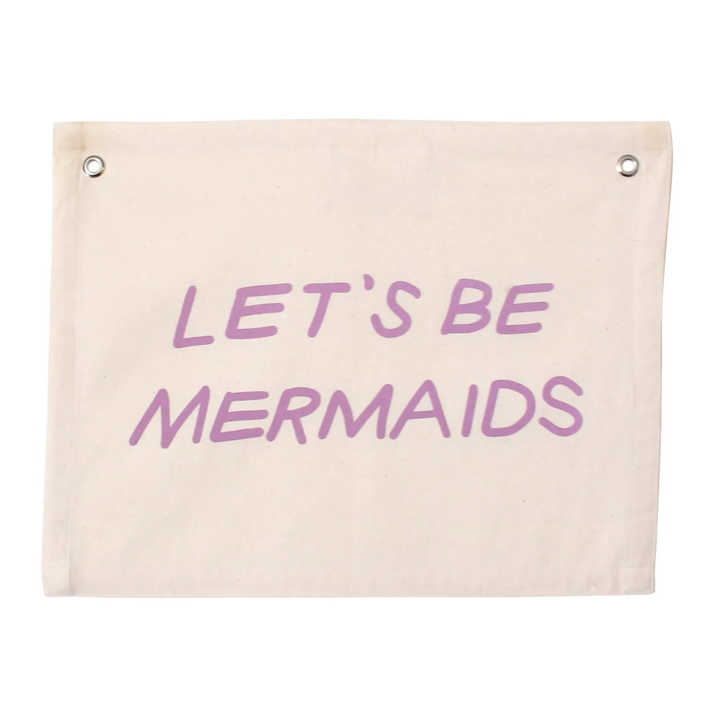 Let's Be Mermaids Canvas Banner