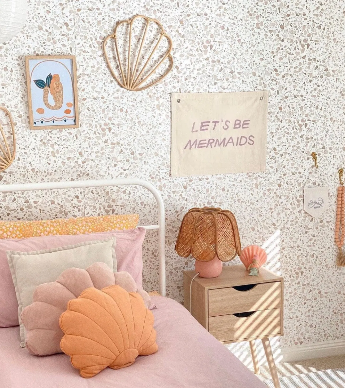 Let's Be Mermaids Canvas Banner