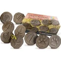Let's Investigate Footprints Sensory Stones (Farmyard)
