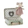 Maileg Angel Mouse with Suitcase (Little Sister)