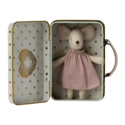 Maileg Angel Mouse with Suitcase (Little Sister)