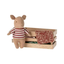 Maileg Baby Pig in a Box (Red)