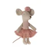 Maileg Ballerina Mouse - Dark Rose (Little Sister)