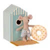 Maileg Beach Mouse with Float - Cabin de Plage (Little Brother)