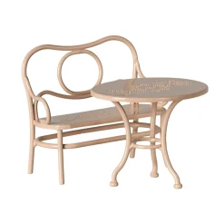 Maileg Big Café Set - Pale Pink (Mum & Dad Mouse)