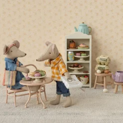 Maileg Big Café Set - Pale Pink (Mum & Dad Mouse)