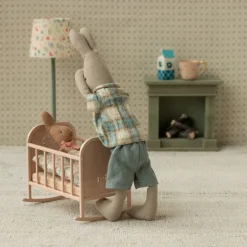 Maileg Cradle - Light Rose (MY Rabbit)