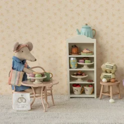 Maileg Denim Dress with Headband and Bag (Mum Mouse)