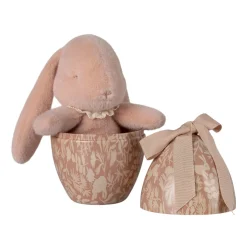 Maileg Easter Egg with Plush Bunny (Powder)