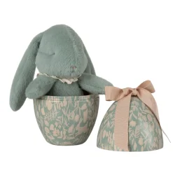 Maileg Easter Egg with Plush Bunny (Mint)