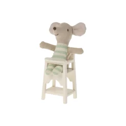 Maileg High Chair - White (Baby Mouse)