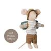 Maileg Hiker Mouse 2025 - Stripes (Big Brother)