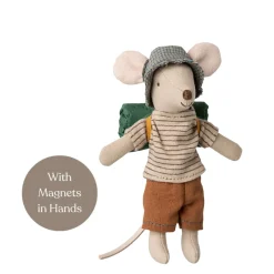 Maileg Hiker Mouse 2025 - Thin Stripes (Big Brother)