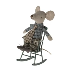 Maileg Jacket, Pants and Tie in Suitcase (Grandpa Mouse)