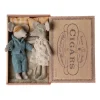 Maileg Mice Set in Cigar Box (Mum & Dad Mouse)