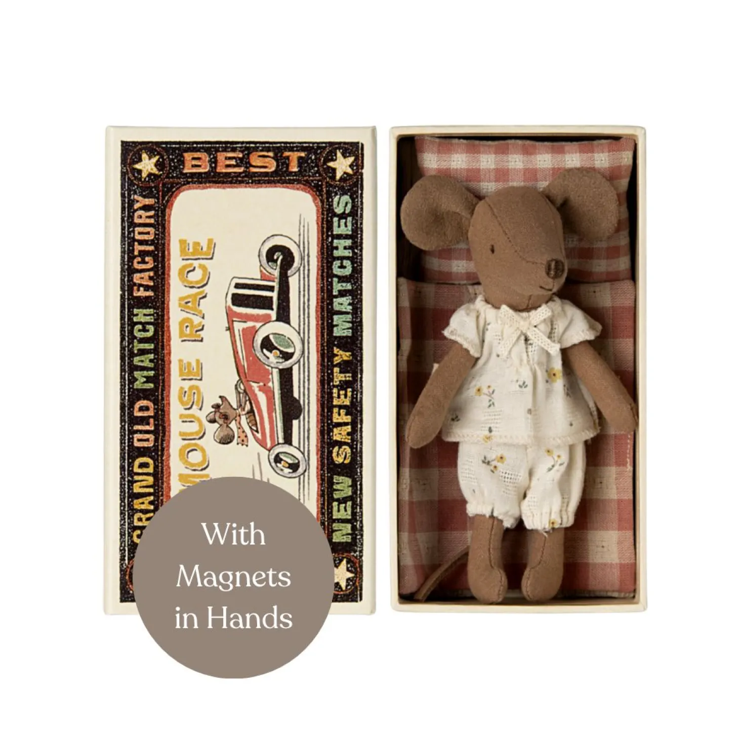 Maileg Mouse in Matchbox - Pajamas 2024 (Big Sister)