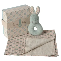Maileg Rabbit Rattle Set (Mint)