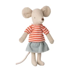 Maileg Red Knitted Sweater and Skirt (Big Sister Mouse)