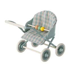 Maileg Reversible Stroller - Blue (Baby Mouse/MY)