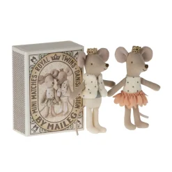 Maileg Royal Twins Mice in Matchbox (Little Sister & Brother)