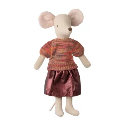Maileg Skirt and Knitted Blouse (Mum Mouse)