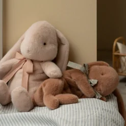 Maileg Sleeping Plush Bunny (Soft Brown)
