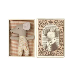 Maileg Sleepy Wakey Mouse (BABY - Rose)