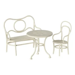 Maileg Small Café Set - Off White (Mouse)