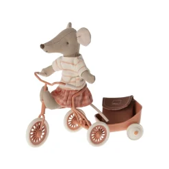Maileg Tricycle Mouse 2024 - Coral (Big Sister)