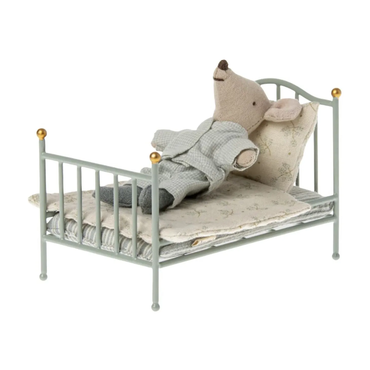 Maileg Vintage Bed - Mint (Mouse)