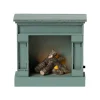 Maileg Vintage Fireplace - Blue (Mouse)