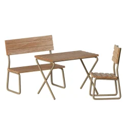 Maileg Wooden Garden Table and Chair Set - 2025 (Mouse)