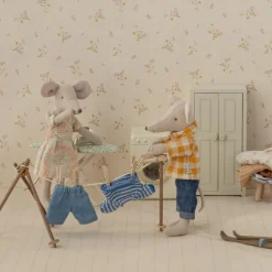 Maileg Yellow Checkered Shirt and Pants (Dad Mouse)