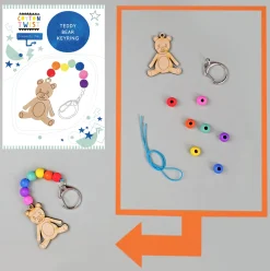 Make Your Own Teddy Bear Keyring Craft Kit