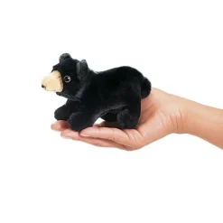 Mini Black Bear Finger Puppet