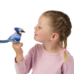 Mini Blue Jay Finger Puppet